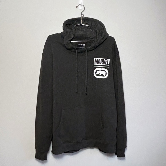 Ecko Unlimited Marvel Deadpool Hoodie, Black, Size L - Picture 2 of 8